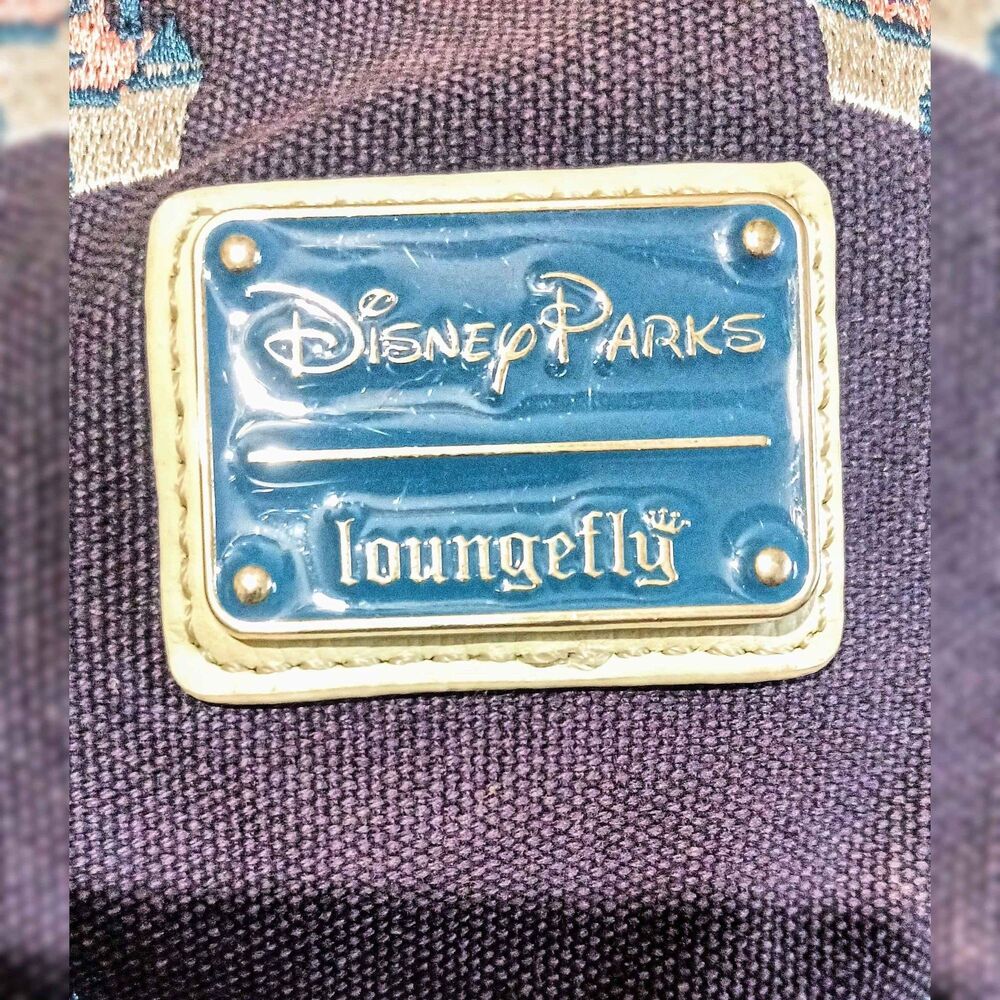 Disney Parks x loungefly Disneyland sleeping beauty castle canvas day backpack - Picture 3 of 10